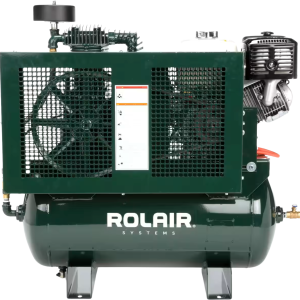 Rolair 13GR30HK30 Air Compressor Truck Mount Stationary 30 gal. Gas 13 HP Honda GX390 Engine Two-Stage Pump New