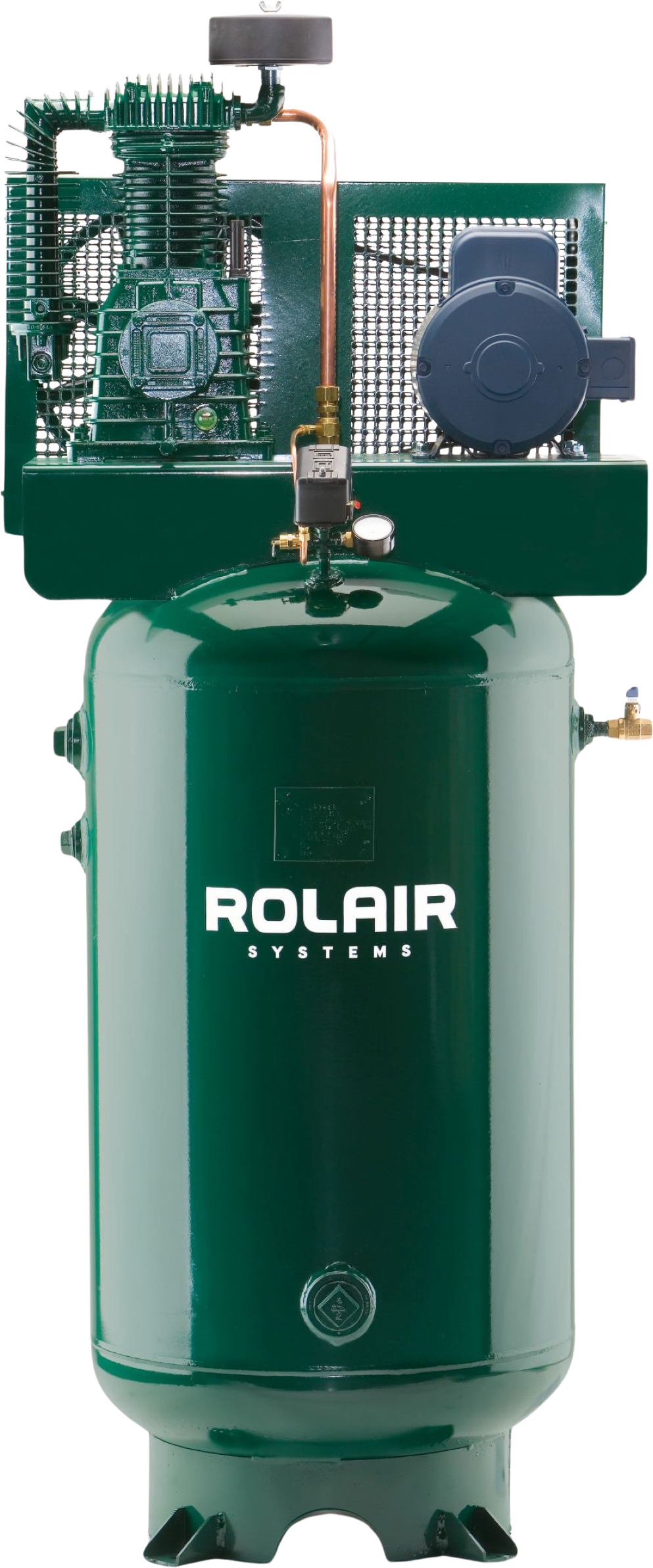 Rolair V5180K30 Air Compressor Electric 5 HP 80 gal. Two-Stage 230V 1-Phase with Magnetic Starter Manufacturer RFB