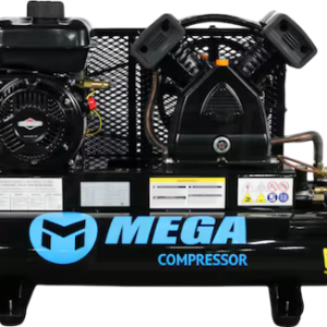 Mega Compressor MP-6510GBS Air Compressor Twin Tank 10 Gallon 6.5 HP 150 PSI Briggs & Stratton New