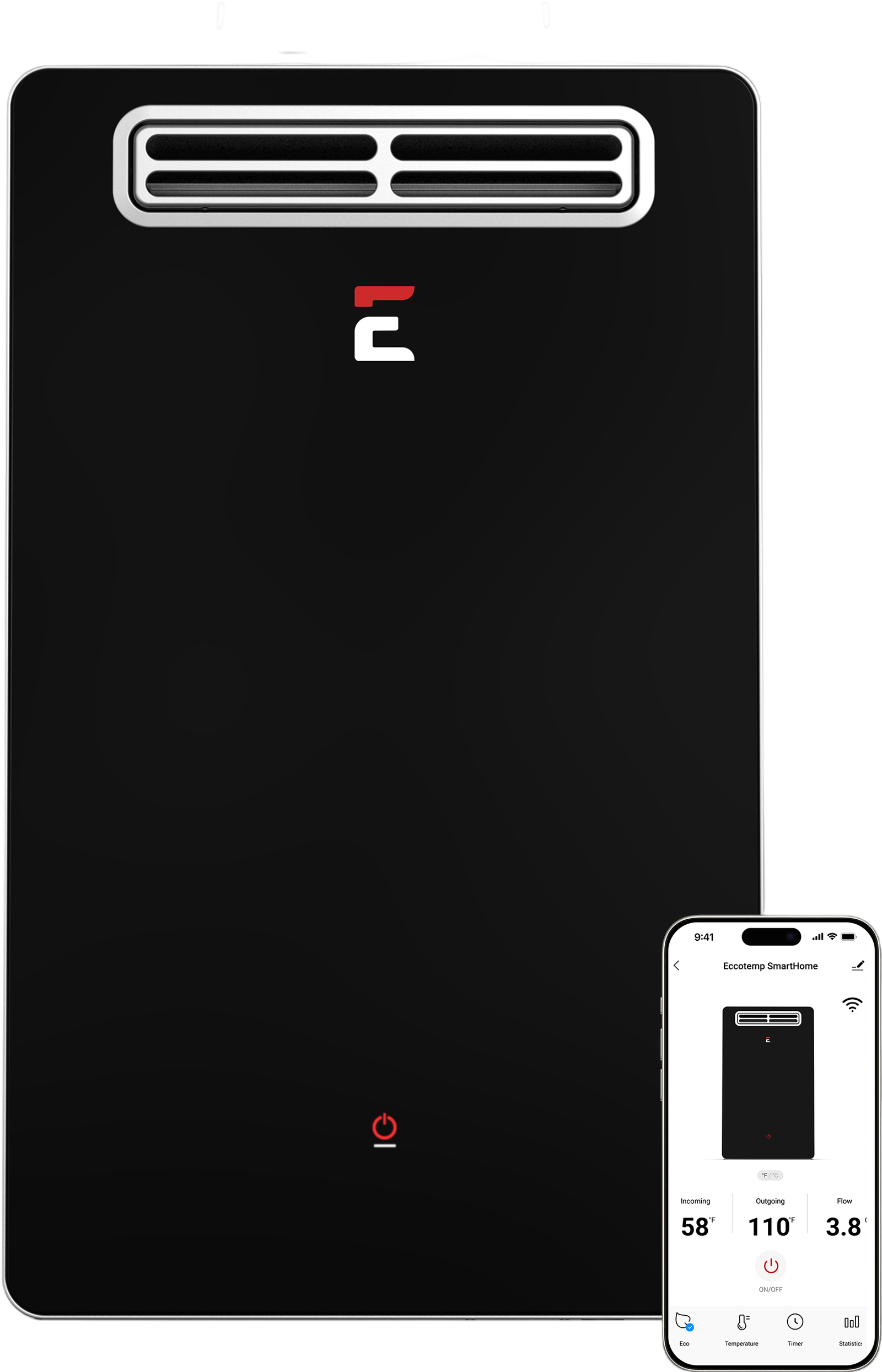 Eccotemp SH22-LP SmartHome Tankless Water Heater Liquid Propane 6.8 GPM Outdoor Wi-Fi Open Box