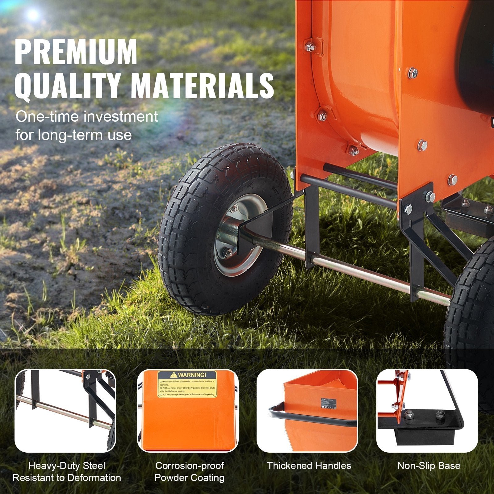 Vevor Wood Chipper Shredder Mulcher 6.7" Capacity 12HP Gas Powered 420cc New